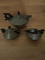 Tinnen theeservies in Art Nouveau / Jugendstil stijl, Antiek en Kunst, Antiek | Tin, Ophalen of Verzenden