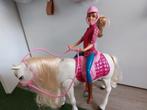 Bewegend droompaard met barbie, Ophalen of Verzenden, Zo goed als nieuw, Barbie