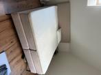 Bed, Ophalen, Beige, Tweepersoons, Zo goed als nieuw