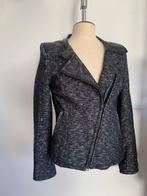 Drykorn jack jasje vest met leer grijs zwart 3= S/36 - M/38, Drykorn, Verzenden, Zwart, Zo goed als nieuw