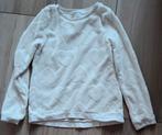 Zachte witte trui met hartjes H&M 134/140, Gebruikt, Meisje, Trui of Vest, H&M