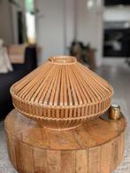 Rotan bamboe blad lampen kap, Huis en Inrichting, Ophalen, Zo goed als nieuw, Rond, Bohemian