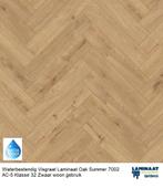 Waterbestendig Visgraat Laminaat Oak Summer 8mm €19,95m2, Huis en Inrichting, Bruin, 75 m² of meer, Nieuw, Waterbestendig laminaat natuur eiken