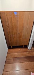Vintage Houten Kledingkast, leg en hang, Huis en Inrichting, Kasten | Kledingkasten, Ophalen, Gebruikt, 100 tot 150 cm, Vintage