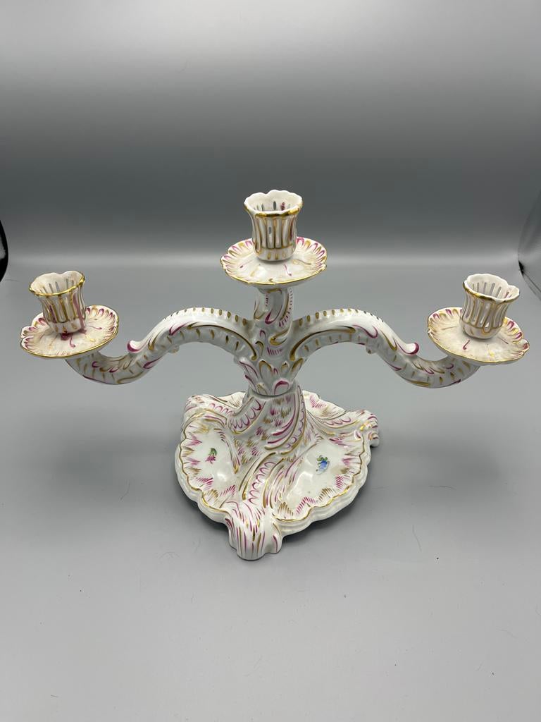 Herend Kandelaar - Porselein, Antiek en Kunst, Antiek | Porselein, Ophalen of Verzenden
