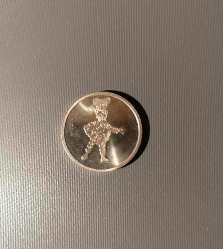 flipje munt uit de oude Jam Fabriek., Postzegels en Munten, Edelmetalen en Baren, Zilver, Ophalen of Verzenden