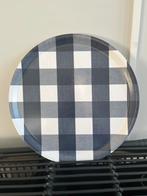 Hastens dienbladen blauw wit Hästens, Ophalen of Verzenden, Zo goed als nieuw, Rond, Kunststof
