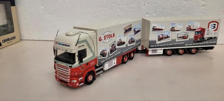 Tekno Scania R730 V8 G.Stolk Maasdijk, Hobby en Vrije tijd, Modelauto's | 1:50, Zo goed als nieuw, Bus of Vrachtwagen, Tekno, Ophalen of Verzenden