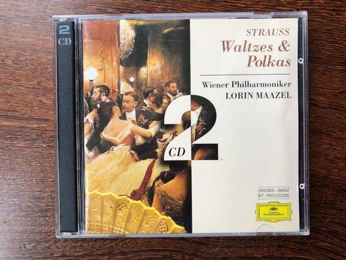 ( Johann & Josef Strauss Waltzes & Polkas Wiener Phil. 2 CD, Cd's en Dvd's, Cd's | Klassiek, Zo goed als nieuw, Ophalen of Verzenden