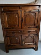 Mooie eikenhouten kast met deuren en lades, Ophalen, Gebruikt, 100 tot 150 cm, 100 tot 150 cm