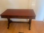 Antieke houten tafel / bureau / kaptafel, Ophalen, Gebruikt, 100 tot 150 cm, Nostalgisch