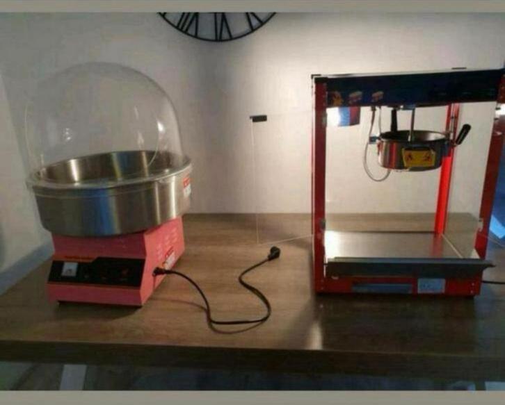 suikerspin en popcorn machine samen voor 55 euro per dag, Hobby en Vrije tijd, Feestartikelen | Verhuur, Ophalen of Verzenden