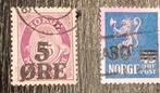 Opdruk zegels Noorwegen., Postzegels en Munten, Ophalen of Verzenden, Noorwegen, Gestempeld