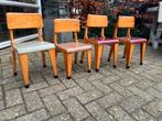 Jaren 50 kleuter stoelen, Kinderen en Baby's, Kinderkamer | Tafels en Stoelen, Gebruikt, Ophalen of Verzenden, Stoel(en)