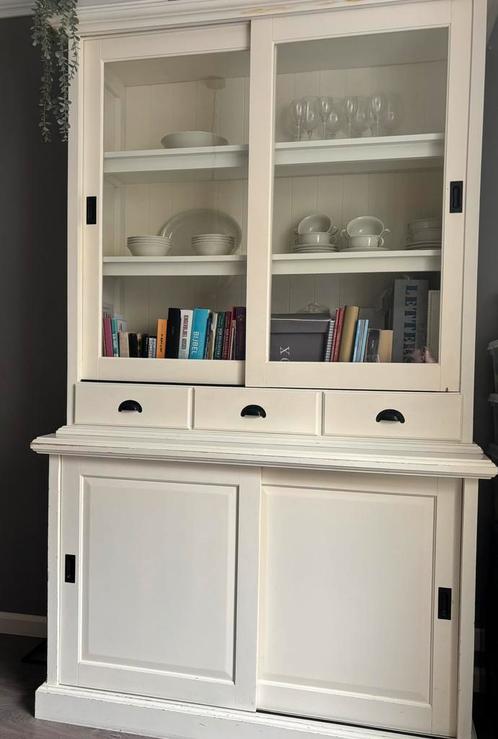 Kast gebroken wit buffetkast landelijk lades en deuren, Huis en Inrichting, Kasten | Buffetkasten, Gebruikt, 200 cm of meer, 100 tot 150 cm