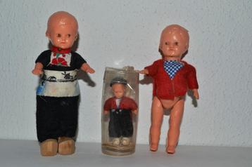 3 Originele wildebras popje uit de jaren 1960 NR 8681 beschikbaar voor biedingen