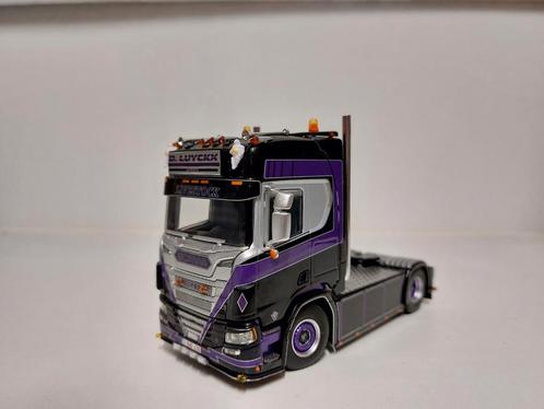 Wsi Scania R650 Dirk Luyckx Transport, Hobby en Vrije tijd, Modelauto's | 1:50, Zo goed als nieuw, Bus of Vrachtwagen, Wsi, Ophalen of Verzenden