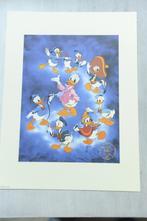 WALT DISNEY Donald Duck lithograph Donald Duck door de Jaren, Verzamelen, Disney, Verzenden, Donald Duck, Nieuw, Plaatje of Poster
