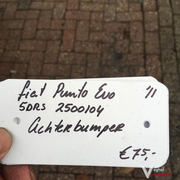 Fiat Punto EVO 5Drs 2011 2500104   Achterbumper, Auto-onderdelen, Carrosserie en Plaatwerk, Bumper, Achter, Gebruikt, Ophalen