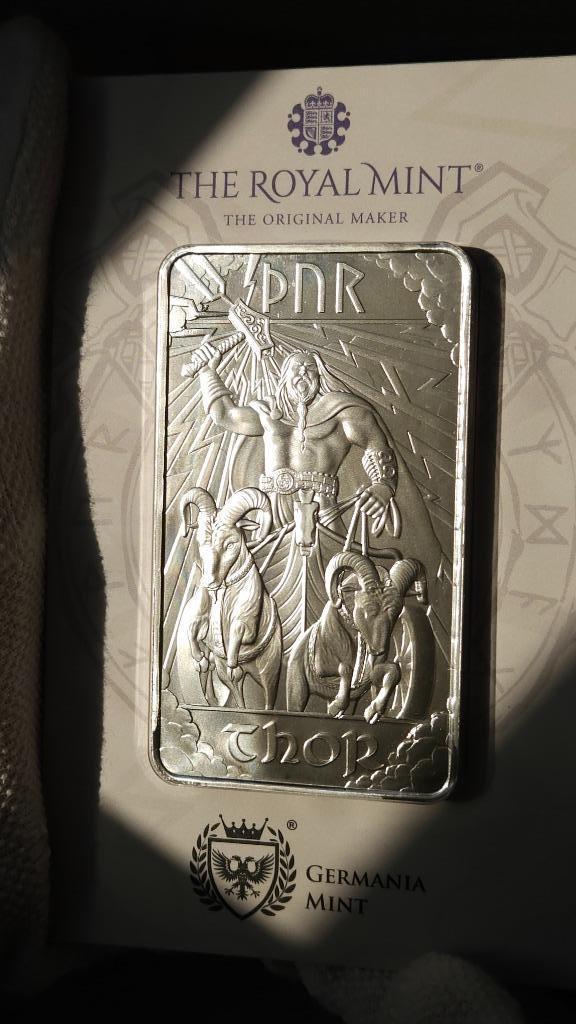 10 oz Thor Silver Bar, Postzegels en Munten, Edelmetalen en Baren, Zilver, Verzenden