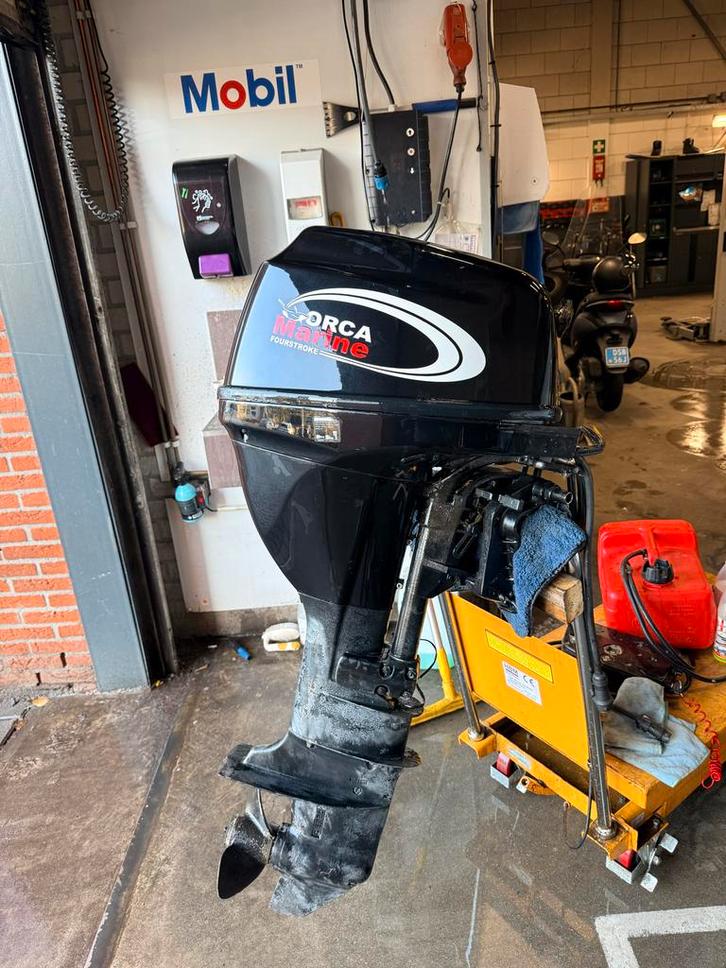 Orca Marine 15pk 4-takt F15FW Langstaart - Gereviseerd!, Watersport en Boten, Buiten- en Binnenboordmotoren, Gebruikt, Benzine