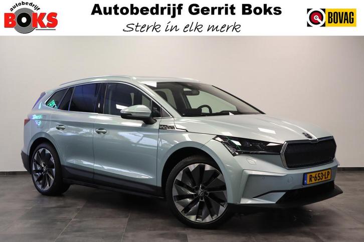 Skoda Enyaq iV 80 First Edition High Panoramadak HUD VCP Nav, Auto's, Skoda, Bedrijf, Te koop, Enyaq, 360° camera, 4x4, ABS, Achteruitrijcamera