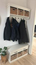 Kapstok en bank, Gebruikt, Minder dan 100 cm, Hout, Ophalen