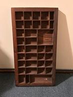 Vintage houten letterbak, Huis en Inrichting, Ophalen, Gebruikt