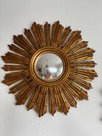 Vintage Hollywood Regency Zonnespiegel, Huis en Inrichting, Woonaccessoires | Spiegels, Rond, Ophalen of Verzenden, Zo goed als nieuw