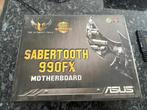Asus Sabertooth 990FX, AMD FX processor, koeler, 16Gb mem, Computers en Software, Moederborden, Ophalen of Verzenden, Zo goed als nieuw