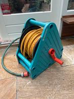 Gardena haspel met 17 meter slang, Tuin en Terras, Tuinslangen, Ophalen of Verzenden, Gebruikt