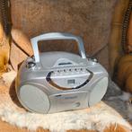 Hitachi CX74, Auto Stop Portable FM/AM CD Radio Cassette, Ophalen of Verzenden, Zo goed als nieuw, Radio