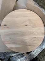 Ronde eiken bladen te koop. 80 cm rond 4 cm dikte. ., Nieuw, Ophalen of Verzenden, Info@richwoods.nl, Richwoods