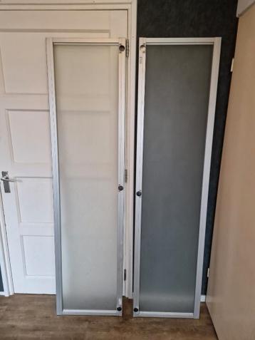 2x Ikea Pax melkglas kastdeur Drammen 195x49cm - afbeelding 3