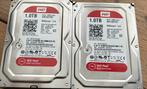 2x Western Digital Red 1TB HDD - NAS Schijven, Computers en Software, Harde schijven, Intern, Gebruikt, WesternDigital, Ophalen of Verzenden