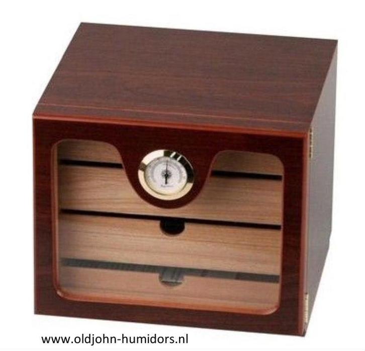 HUMIDOR KABINET "CHERRY" KERSENHOUT DECOR 100 SIGAREN    H87, Verzamelen, Rookartikelen, Aanstekers en Luciferdoosjes, Nieuw, Tabaksdoos of Verpakking