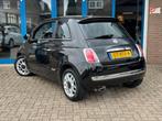 Fiat 500 1.2 Sport 2009 Zwart NAVI AIRCO LM APK NAP!, Voorwielaandrijving, Gebruikt, 4 cilinders, 840 kg