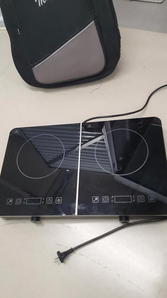 Inductie kampeer kookplaat, Witgoed en Apparatuur, Kookplaten, Zo goed als nieuw, Vrijstaand, Inductie, 3 kookzones of minder