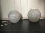 Lampen bol met bloemen wit, Huis en Inrichting, Minder dan 30 watt, E14 (klein), Ophalen of Verzenden, Spaarlamp