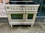 Prachtig 90cm Boretti inductie fornuis! RVS - 2 ovens -, Witgoed en Apparatuur, Kookplaten, Ophalen of Verzenden, Zo goed als nieuw