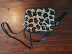 Tasje, zwart met tijgerprint, , nooit gebruikt, Sieraden, Tassen en Uiterlijk, Tassen | Damestassen, Ophalen of Verzenden, Zo goed als nieuw