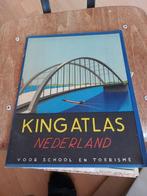 King atlas Nederland voor school en toerisme, Boeken, Atlassen en Landkaarten, Nederland, Gelezen, Ophalen of Verzenden, 1800 tot 2000