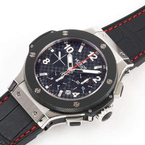 Hublot Big Bang Ceramic bezel 44 (Goed/ 2010), Sieraden, Tassen en Uiterlijk, Horloges | Heren, Gebruikt, Polshorloge, Overige merken