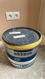 Nieuwe emmer 10 liter Sikkens Alfa mat, Beige, Nieuw, Ophalen of Verzenden, Verf