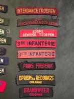 Straatnamen 42 stuk Naamlinten Garde Regiment Korps Troepen, Verzamelen, Ophalen of Verzenden, Landmacht, Nederland, Embleem of Badge