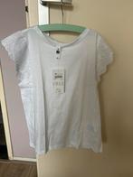 Witte top met kanten mouwen - Maat XS, Wit, Nieuw, Ophalen of Verzenden, Korte mouw
