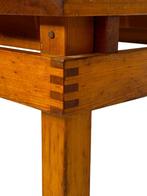 Vintage Salontafel Pinewood Slatted Design Jaren 70, Gebruikt, Vintage, 50 tot 100 cm, Minder dan 50 cm