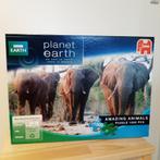 puzzel Jumbo - olifanten - 1000 stukjes, Ophalen of Verzenden, 500 t/m 1500 stukjes, Zo goed als nieuw, Legpuzzel