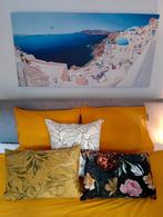 Canvas Wanddecoratie Santorini, Ophalen