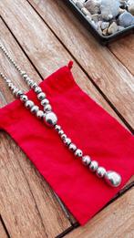 Bijzondere, lange zilveren UNO de 50 - ketting, Sieraden, Tassen en Uiterlijk, Ringen, 20 of groter, Ophalen of Verzenden, Zo goed als nieuw